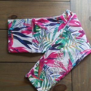 Floral Bliss high waisted slim leggings